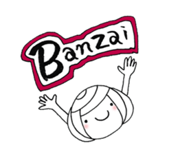 writing brush girl vol.6 sticker #8034325