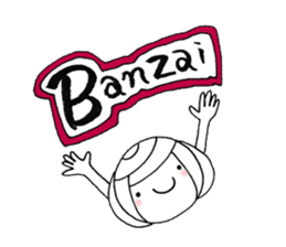 writing brush girl vol.6 sticker #8034325