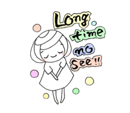 writing brush girl vol.6 sticker #8034328