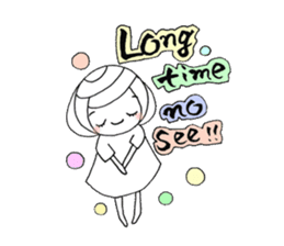 writing brush girl vol.6 sticker #8034328