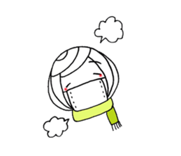 writing brush girl vol.6 sticker #8034330