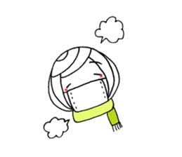 writing brush girl vol.6 sticker #8034330