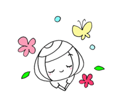 writing brush girl vol.6 sticker #8034341