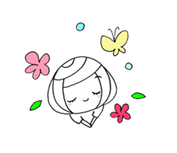 writing brush girl vol.6 sticker #8034341