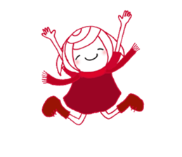 writing brush girl vol.6 sticker #8034342