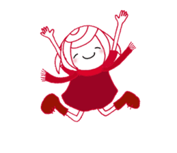 writing brush girl vol.6 sticker #8034342