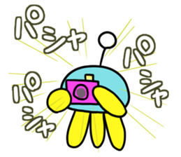 Jellyfish with the antenna 2 sticker #8035880