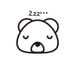 Simple answer polar bear Sticker sticker #8036211