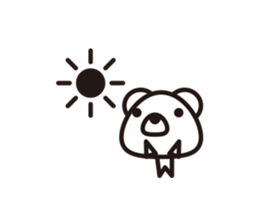 Simple answer polar bear Sticker sticker #8036226