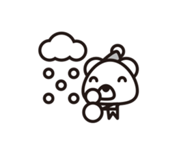 Simple answer polar bear Sticker sticker #8036229