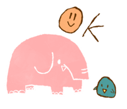 PAO the pink elephant sticker #8036636