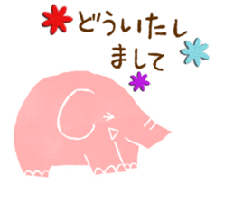 PAO the pink elephant sticker #8036641