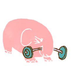 PAO the pink elephant sticker #8036671