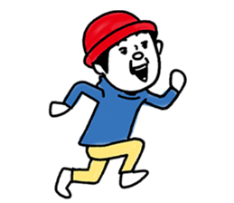 Cat hat boy sticker #8037401