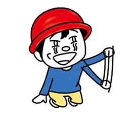 Cat hat boy sticker #8037426