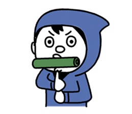 Cat hat boy sticker #8037430