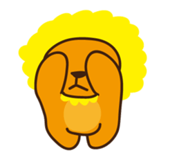 "Look at me!" lion sticker #8037487