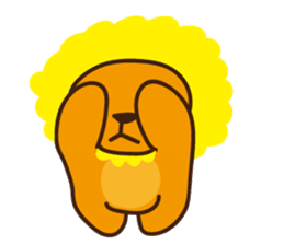 "Look at me!" lion sticker #8037487