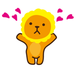 "Look at me!" lion sticker #8037494