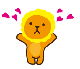 "Look at me!" lion sticker #8037494