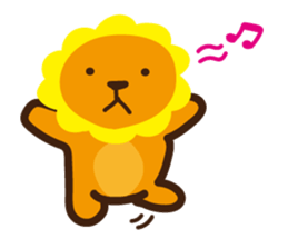 "Look at me!" lion sticker #8037496