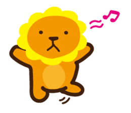 "Look at me!" lion sticker #8037496