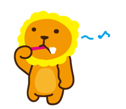 "Look at me!" lion sticker #8037497