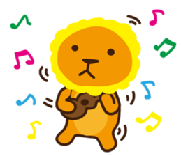 "Look at me!" lion sticker #8037499