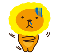 "Look at me!" lion sticker #8037501