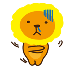 "Look at me!" lion sticker #8037501