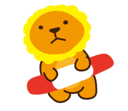 "Look at me!" lion sticker #8037503