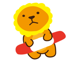 "Look at me!" lion sticker #8037503