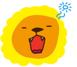 "Look at me!" lion sticker #8037504