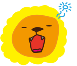 "Look at me!" lion sticker #8037504