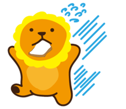 "Look at me!" lion sticker #8037507