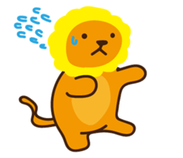 "Look at me!" lion sticker #8037508