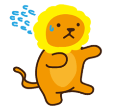 "Look at me!" lion sticker #8037508