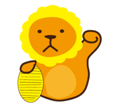 "Look at me!" lion sticker #8037515