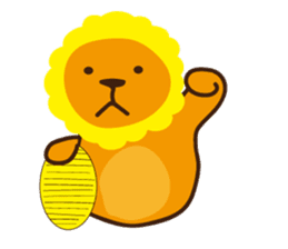 "Look at me!" lion sticker #8037515