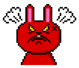 Rabbit dot illustrations vol.1 sticker #8037532