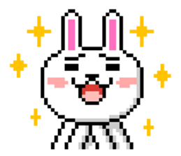 Rabbit dot illustrations vol.1 sticker #8037533