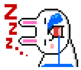 Rabbit dot illustrations vol.1 sticker #8037535