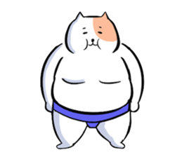 sumou cat sticker #8037716
