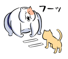 sumou cat sticker #8037723