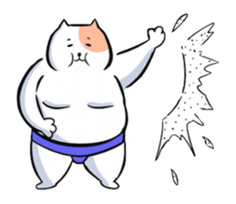 sumou cat sticker #8037726