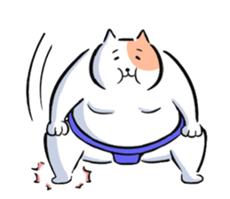 sumou cat sticker #8037731