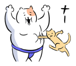 sumou cat sticker #8037732