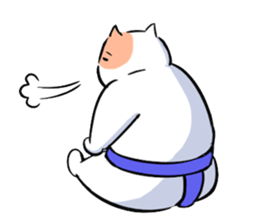 sumou cat sticker #8037736