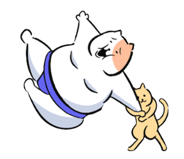 sumou cat sticker #8037740