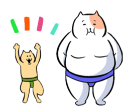sumou cat sticker #8037743